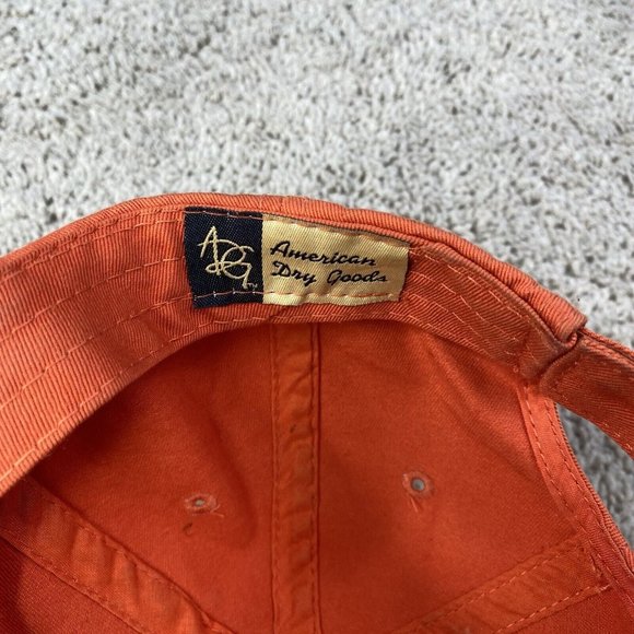 American Dry Goods Man Of War Golf Hat Myrtle Beach Orange OSFA Strapback Cap - Picture 6 of 10